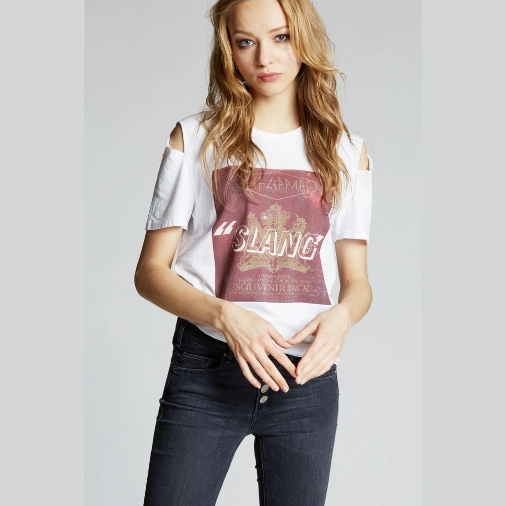 Recycled Karma Def Leppard Slang Tee XS